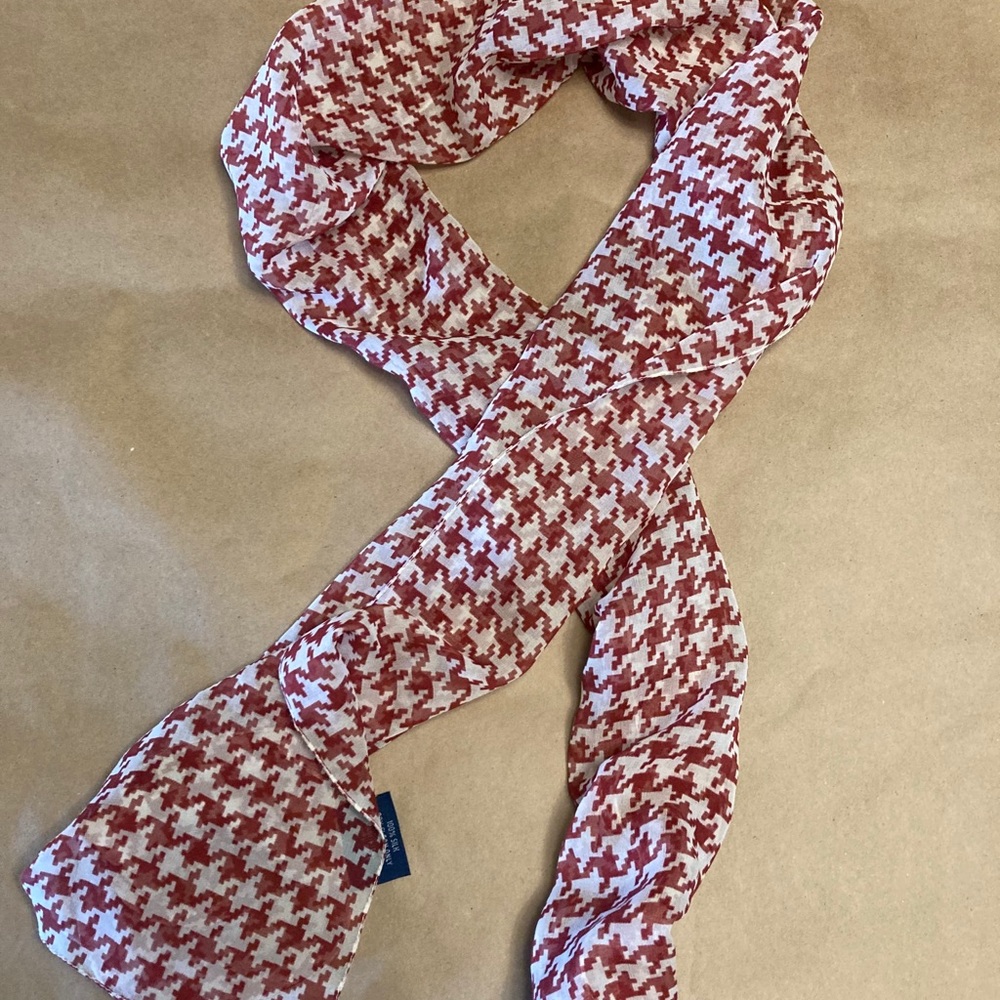 Charter club 100% silk herringbone scarf